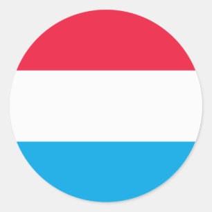 Luxembourg Flags Stickers