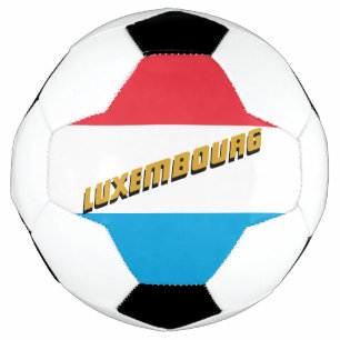 Luxembourg Football & Luxembourg Flag / Sports Soccer Ball