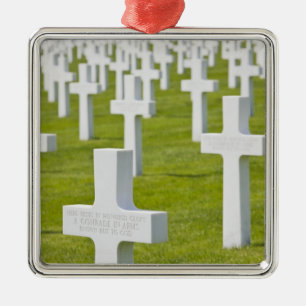 Luxembourg, Hamm. US Military Cemetery Metal Tree Decoration