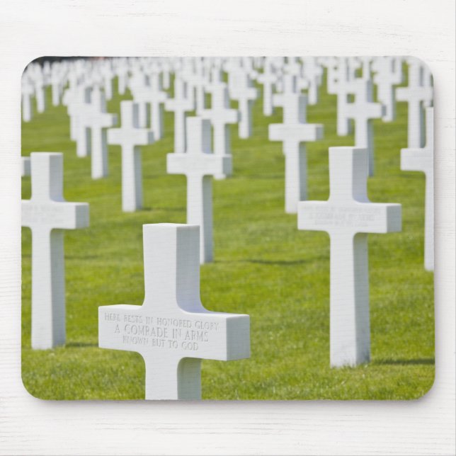 Luxembourg, Hamm. US Military Cemetery Mouse Pad (Front)