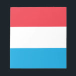 Luxembourg - Lëtzebuerg - Luxemburg Notepad<br><div class="desc">Luxemburger Flagge - Lëtzebuerger Fändel</div>