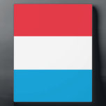Luxembourg - Lëtzebuerg - Luxemburg Plaque<br><div class="desc">Luxemburger Flagge - Lëtzebuerger Fändel</div>
