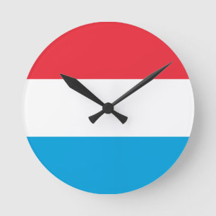Luxembourg - Lëtzebuerg - Luxemburg Round Clock