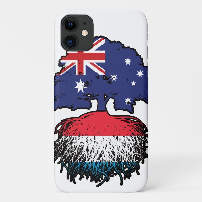 Luxembourg Luxembourgian Australian Australia Tree Case-Mate iPhone Case (Back)