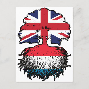 Luxembourg Luxembourgian British UK United Kingdom Postcard