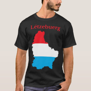 Luxembourg Map Design Luxembourger T-Shirt