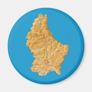 Luxembourg Map Magnet