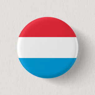 Luxembourg National Flag 3 Cm Round Badge