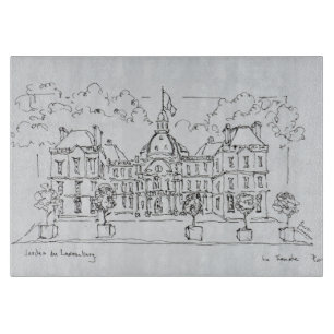 Luxembourg Palace rue de Vaugirard, Paris Cutting Board