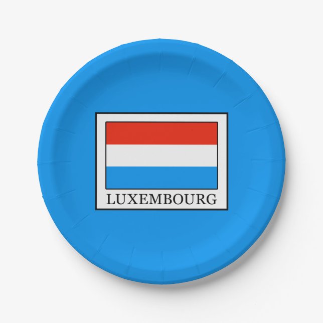 Luxembourg Paper Plate (Front)