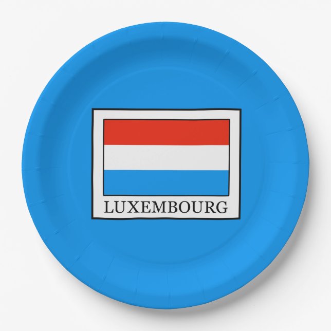 Luxembourg Paper Plate (Front)