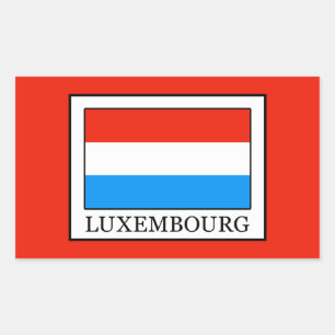 Luxembourg Rectangular Sticker