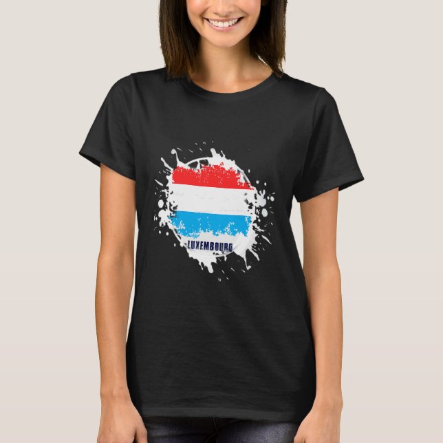 Luxembourg Splash T-Shirt (Front)