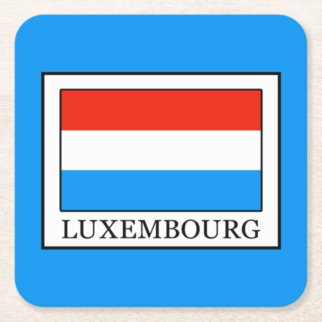 Luxembourg Square Paper Coaster (Front)