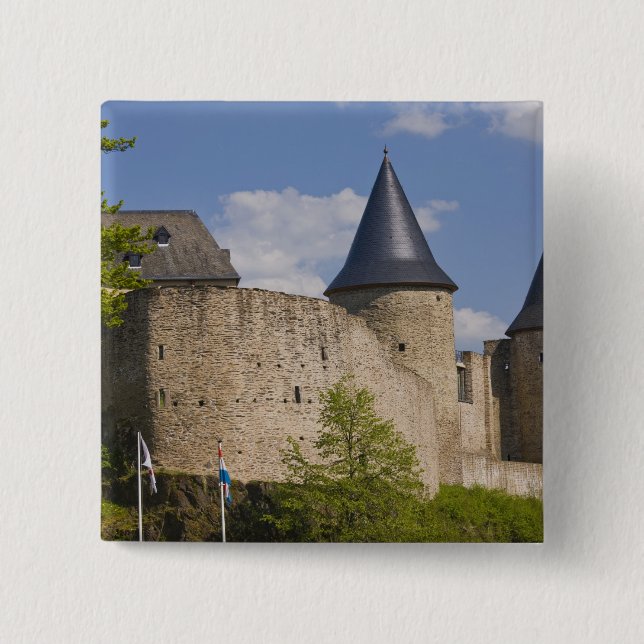 Luxembourg, Sure River Valley. Bourscheid, 15 Cm Square Badge (Front)