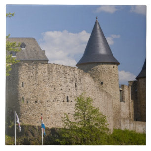 Luxembourg, Sure River Valley. Bourscheid, Ceramic Tile