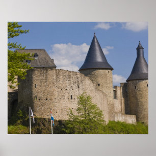 Luxembourg, Sure River Valley. Bourscheid, Poster