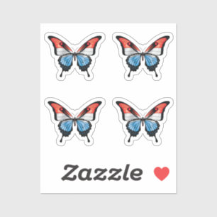 Luxembourg Swallowtail Butterfly Flag