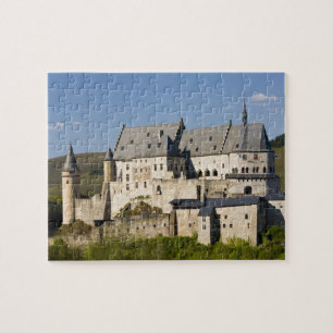 Luxembourg, Vianden. Vianden Chateau (b. 15th Jigsaw Puzzle