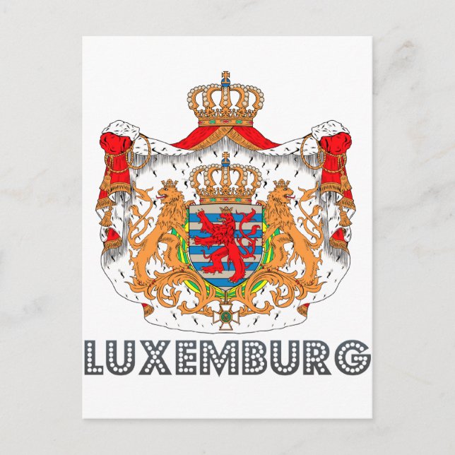 Luxembourger Emblem Postcard (Front)