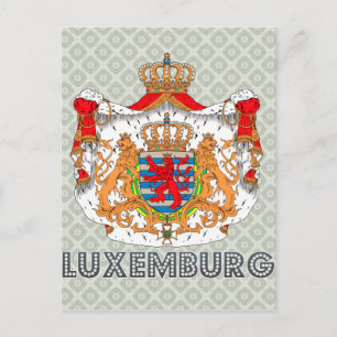 Luxemburg Coat of Arms Postcard