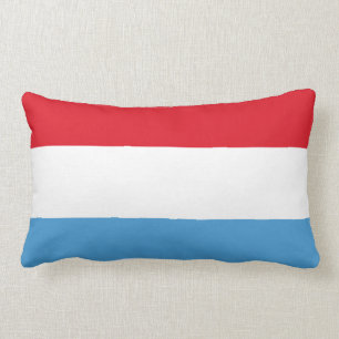Luxemburg Flag Lumbar Cushion