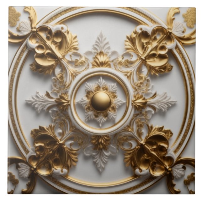 Luxery Baroque Ceramic Tile (Front)