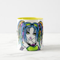 "Luxie" Rainbow Cyber Goth Hula Hoop Fae Mug