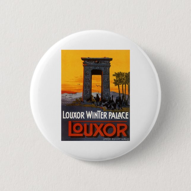 Luxor Egypt 6 Cm Round Badge (Front)