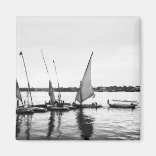 Luxor Egypt, Feluccas on the Nile 2 Magnet
