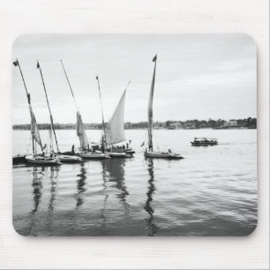 Luxor Egypt, Feluccas on the Nile Mouse Pad