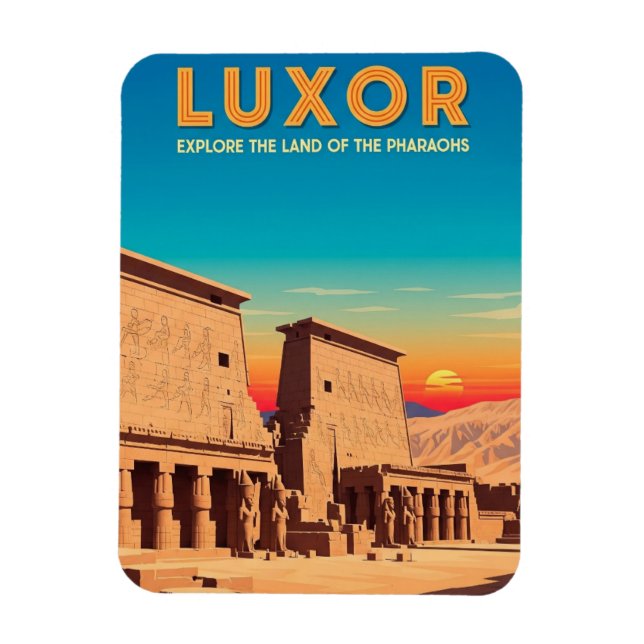 Luxor Egypt Travel Magnet (Vertical)