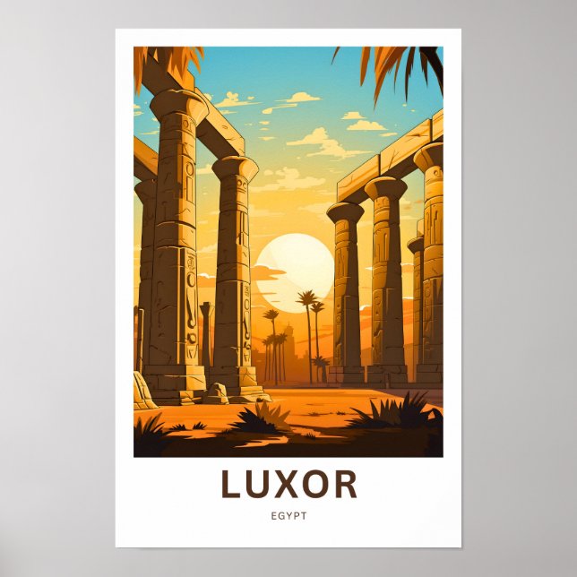 Luxor Egypt Travel Print (Front)