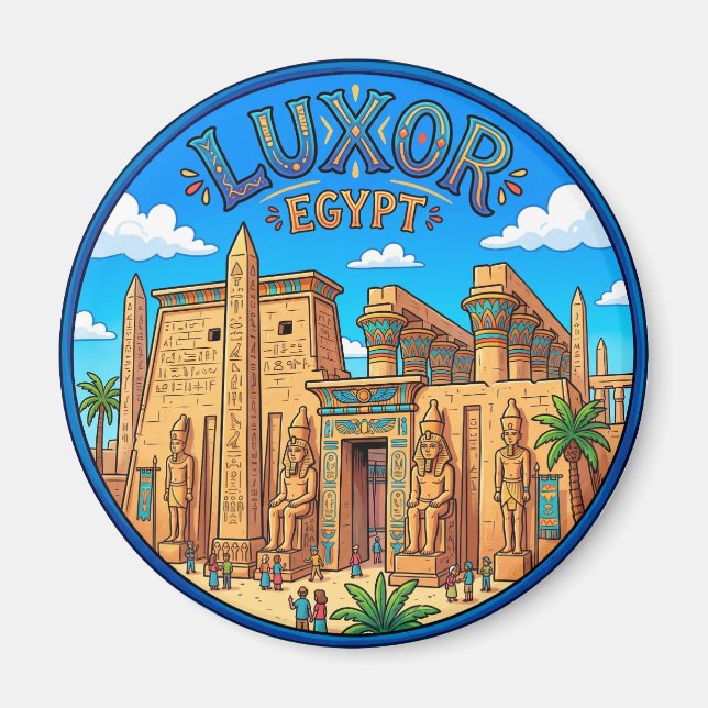 Luxor Temple Egypt Magnet (Front)