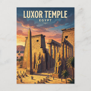 Luxor Temple Egypt Postcard