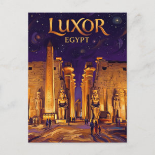 Luxor Temple Egypt Postcard