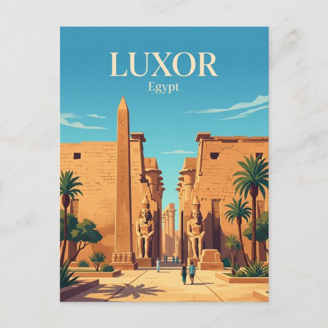 Luxor Temple Egypt Postcard (Front)
