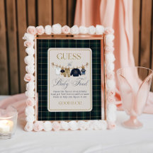 Luxsary  Bear Plaid Baby Shower Guess Baby Food