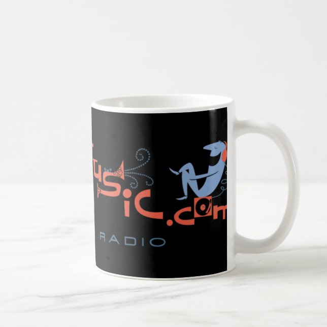 LuxuriaMusic Mug - Black Background (Right)