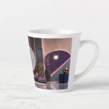 Luxurious Abstract Geometric Rich Purple and Gold