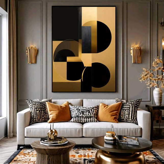 Luxurious Abstract Gold Black Poster (Creator Uploaded)