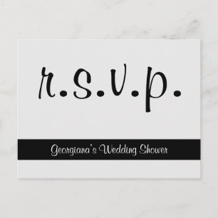 Luxurious and Elegant "r.s.v.p." Postcard