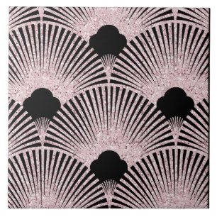 Luxurious Art Deco Fan Ceramic Tile