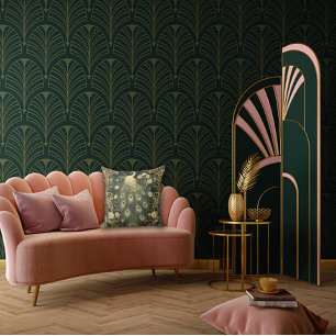 Luxurious Art Nouveau Peacock Design Cushion