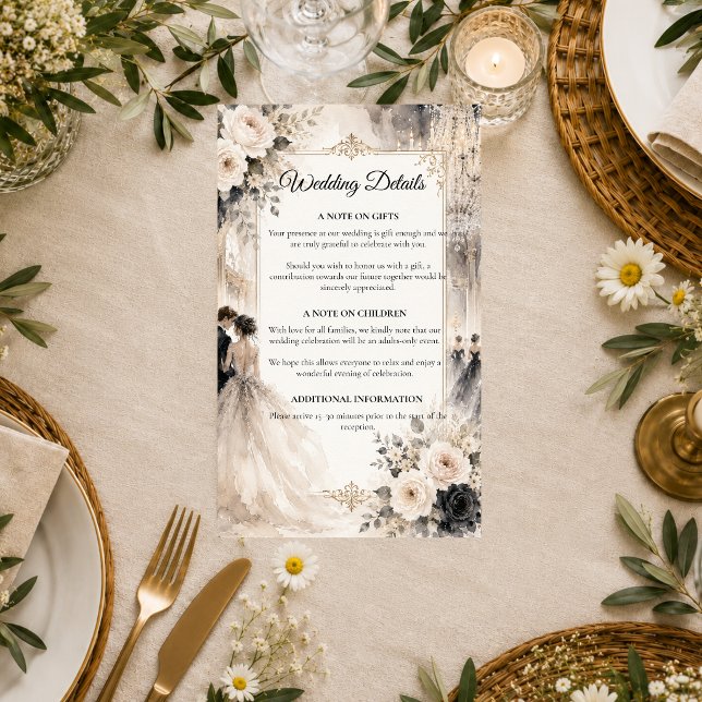 Luxurious Ballroom Romance Wedding  Enclosure Card (Creator Uploaded)