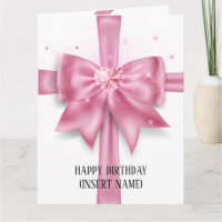 Luxurious big pink bow gift cross party