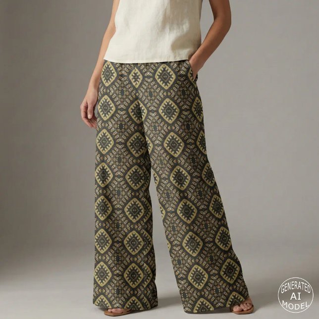Luxurious Black And Gold Geometric Mosaic Pattern Fabric (Creator Uploaded)