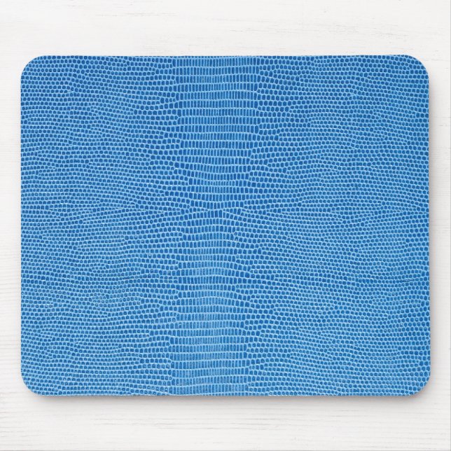 Luxurious blue leather mouse pad (Front)