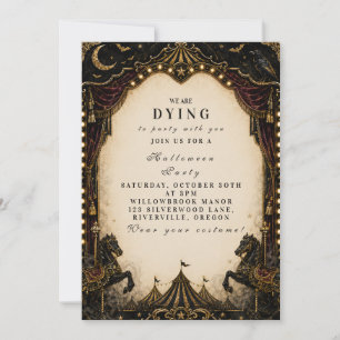 Luxurious Carnival Halloween Party Invitation