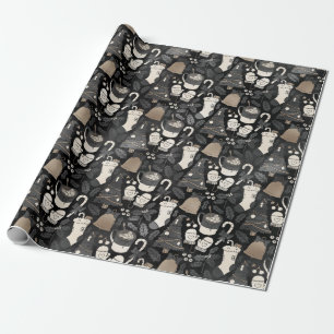 Luxurious Champagne Christmas Wrapping Paper
